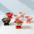Elevated Ceramic Feeding Bowl