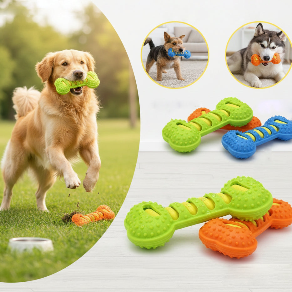 Dual-Layer Squeaky Dental Bone