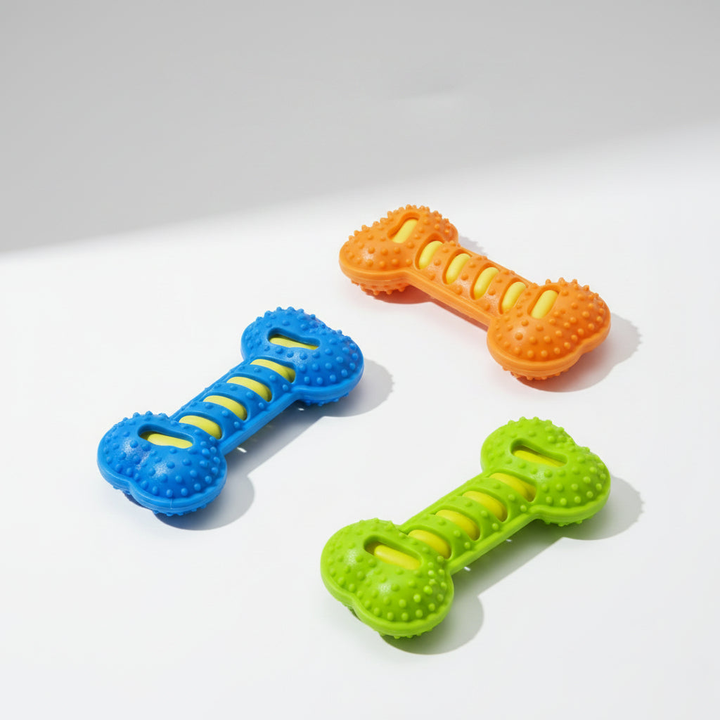 Dual-Layer Squeaky Dental Bone
