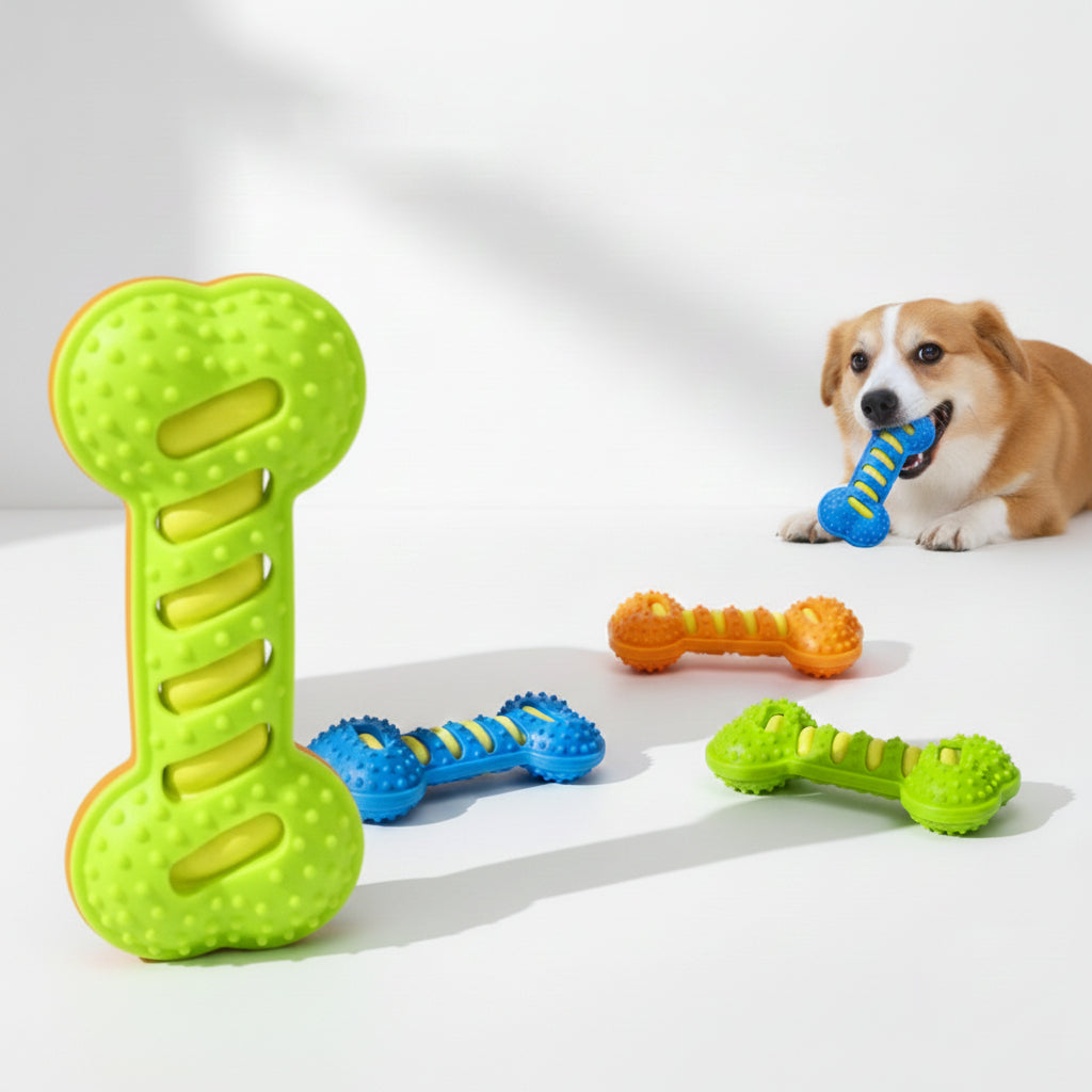 Dual-Layer Squeaky Dental Bone