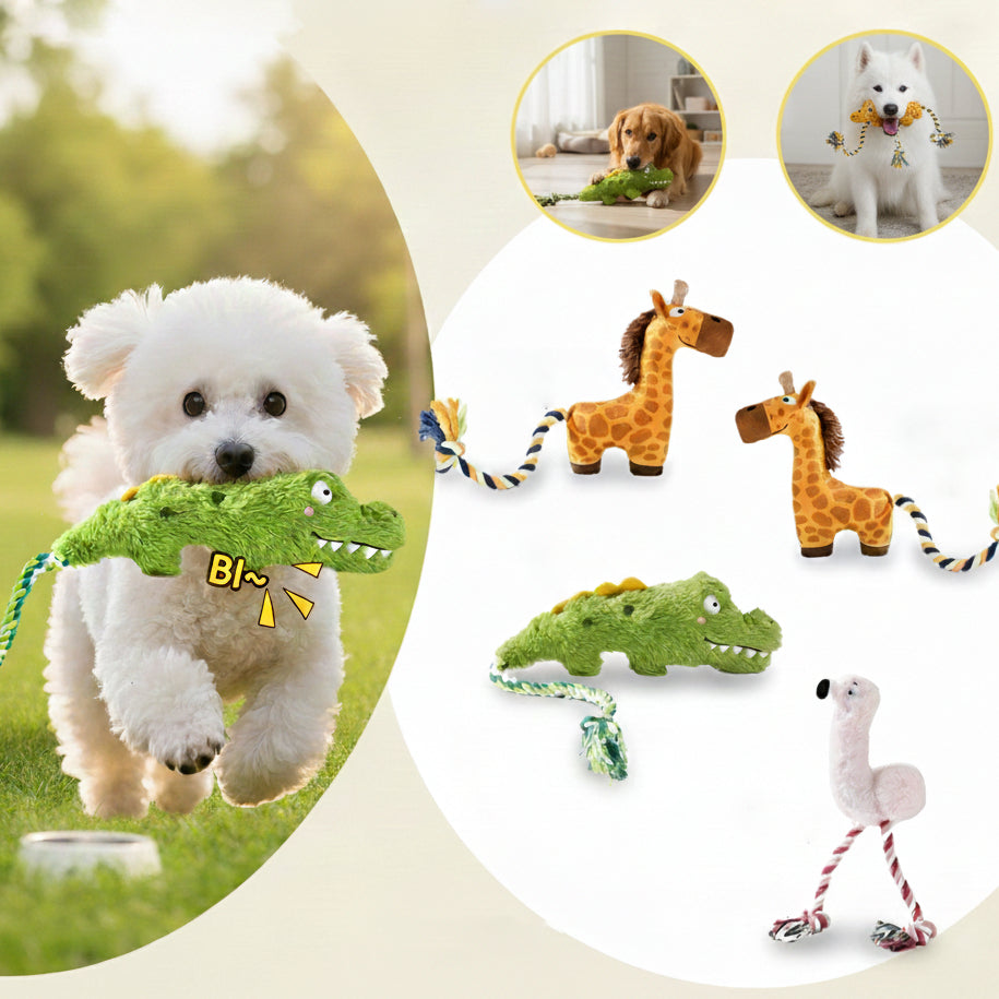 Interactive Plush Squeaky